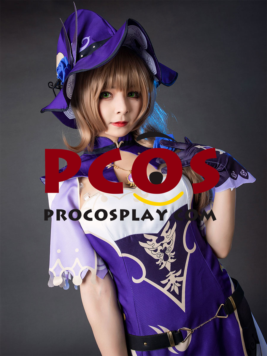 Genshin Impact Lisa Cosplay Costume C00055 Best Profession Cosplay