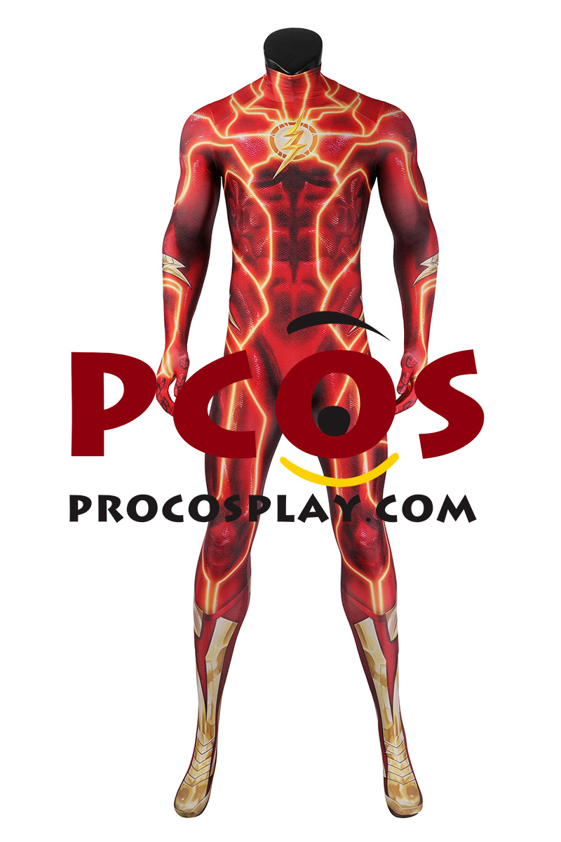 The Flash Barry Allen Flash Cosplay Costume Jumpsuit C Best