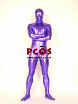 Unicolor Purple Shiny Metallic Unisex Zentai Suit B016 - Best Profession  Cosplay Costumes Online Shop