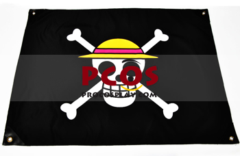 One Piece Monkey·D·Luffy Straw Hat Pirates Cosplay Flag mp001997
