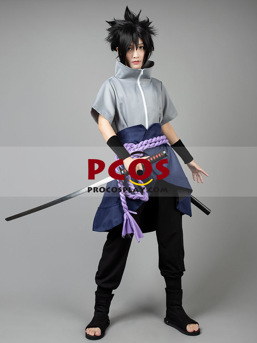 Ready To Ship Anime Naruto Sasuke Uchiha 6th Mens Cosplay Costumes