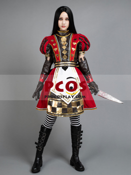 Alice-Madness Returns Alice Cosplay Costume - No Stain
