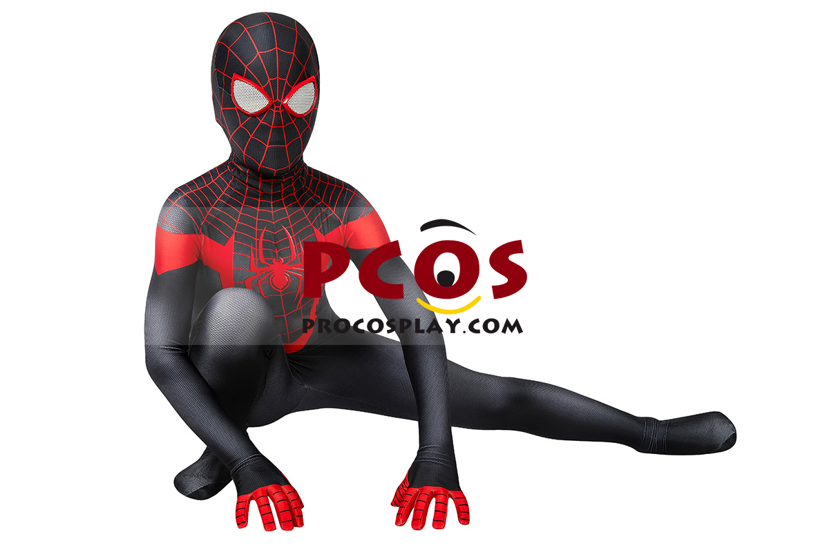 Ultimate Spider-Man PS5 Game Miles Morales Cosplay Costume For Kids ...