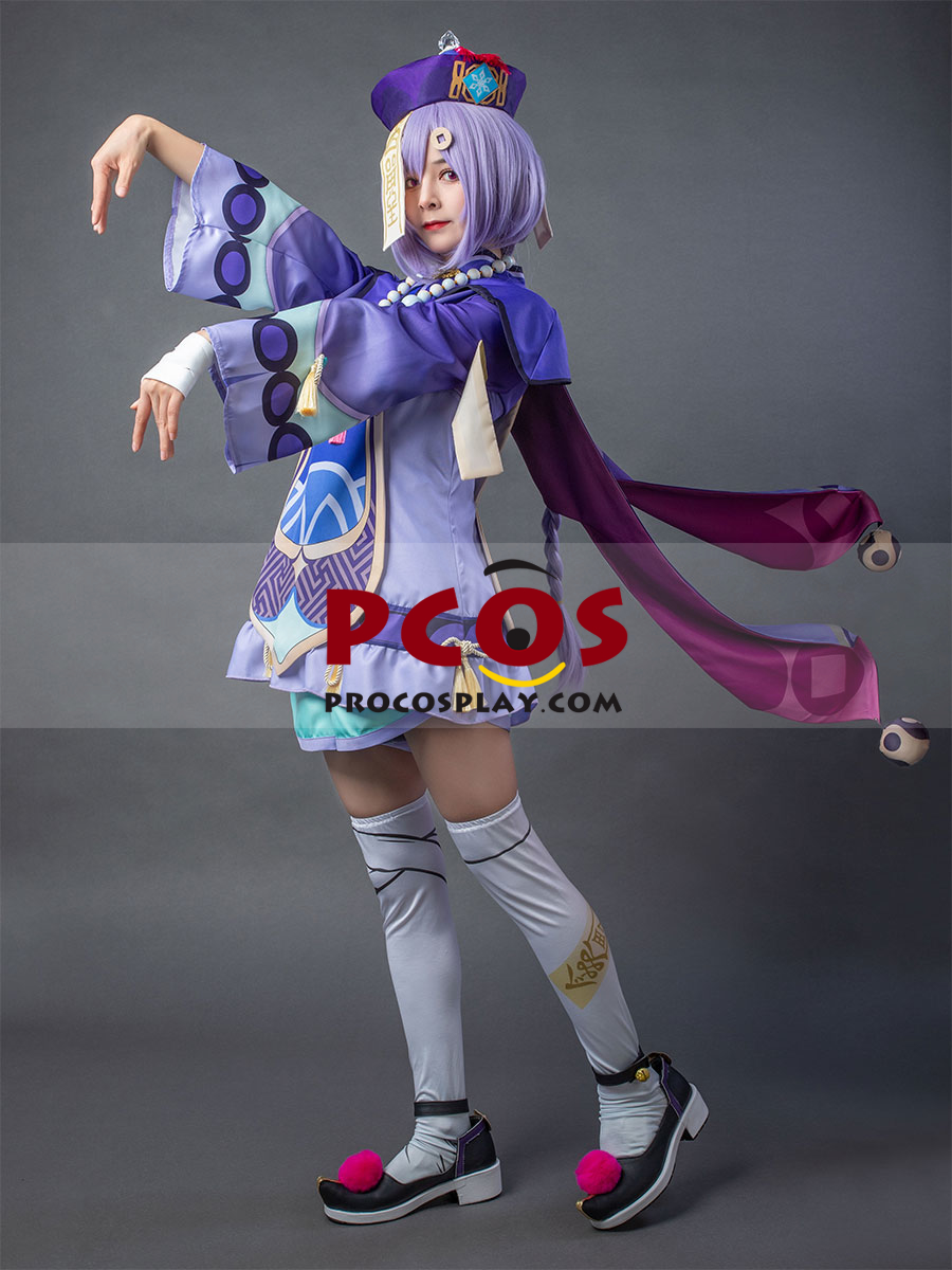 Genshin Impact Qiqi Cosplay Costume C00056 - Best Profession Cosplay