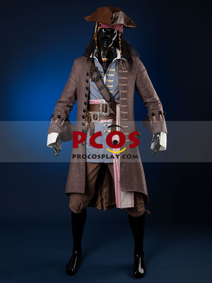 Pirates Of The Caribbean Captain Jack Sparrow Cosplay Costume Mp004995 Best Profession Cosplay 6584