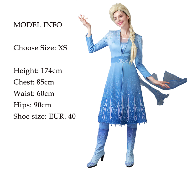 Elsa Frozen costume for women - Frozen 2. Express delivery